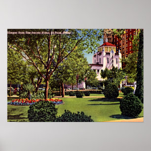El Paso, Texas Plaza 1940 Poster
