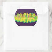 El Paso Texas Skyline Runder Aufkleber (Tasche)