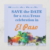 EL PASO, TEXAS SKYLINE SP - EINLADUNG (Vorne/Hinten)