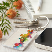 El Paso Texas Skyline-Stadtbild Schlüsselanhänger (Vorderseite rechts)