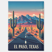 El Paso Texas Travel Magnet (Vorderseite)
