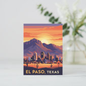 El Paso Texas Travel Postkarte (Stehend Vorderseite)