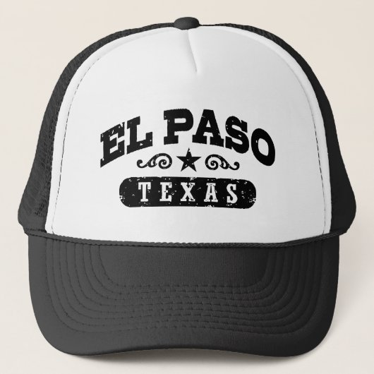 El Paso Texas Truckerkappe (Vorderseite)