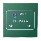 El Paso Texas tx Autobahn-Autobahn-Straße: Fliese (Vorderseite)
