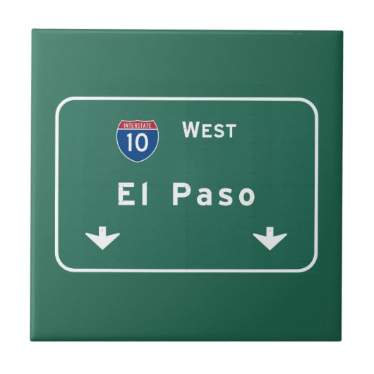 El Paso Texas tx Autobahn-Autobahn-Straße: Fliese (Vorderseite)