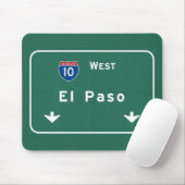 El Paso Texas tx Autobahn-Autobahn-Straße: Mousepad (Mit Mouse)