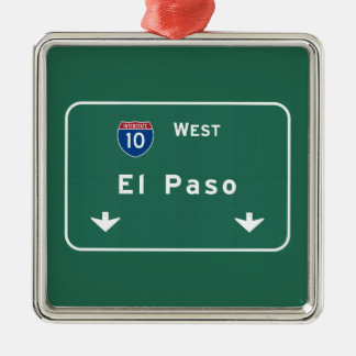 El Paso Texas tx Autobahn-Autobahn-Straße: Ornament Aus Metall
