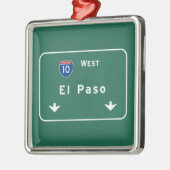 El Paso Texas tx Autobahn-Autobahn-Straße: Ornament Aus Metall (Links)