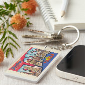 El Paso Texas TX Vintagen Großbuchstabe Postkarte Schlüsselanhänger (Vorderseite rechts)