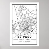 El Paso Texas USA City Travel Poster (Vorne)