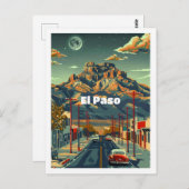 El Paso Texas USA Der berühmte Reiseplatz Postkarte (Vorne/Hinten)