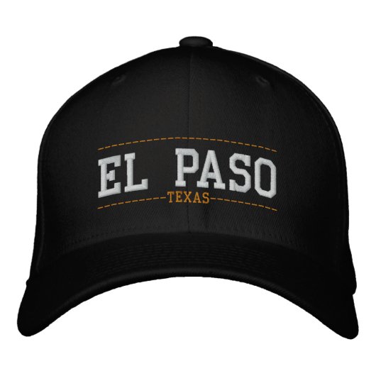 El Paso Texas USA Stickereihats Bestickte Kappe (Vorderseite)