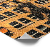 El Paso, Texas, Vogelaugenblick, Vintag Poster (Ecke)