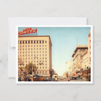 El Paso TX, Downtown, 1960er Vintag Postkarte