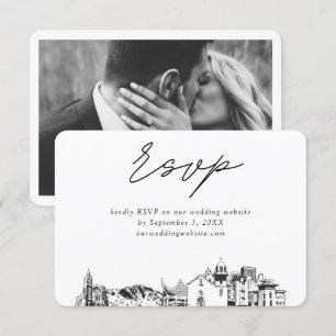 El Paso Wedding Minimalistisch Sketch UAWG Begleitkarte