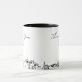El Paso Wedding Simple Custom Coffee Tasse (Zentrum)