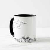 El Paso Wedding Simple Custom Coffee Tasse (Vorderseite Links)