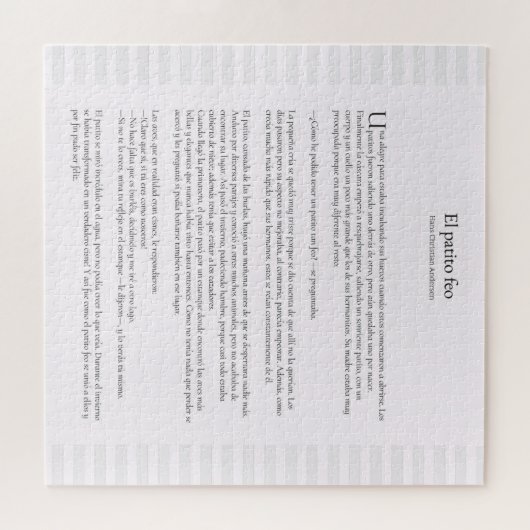 El Patito Feo Jigsaw Puzzle (Horizontal)