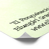 El Penguinachi Polar Poster (Ecke)