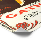 EL PERFUME La Rose Jacqueminot Coty Paris Art Deco Poster (Ecke)