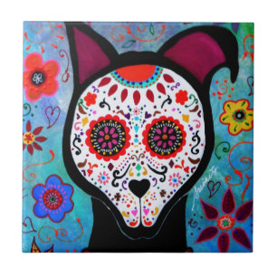 EL PERRO DOG DIA DE LOS MUERTOS FLIESE