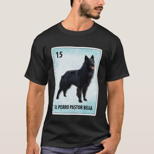 El Perro Pastor Belga Mexikanisches belgisches She T-Shirt (Vorderseite)
