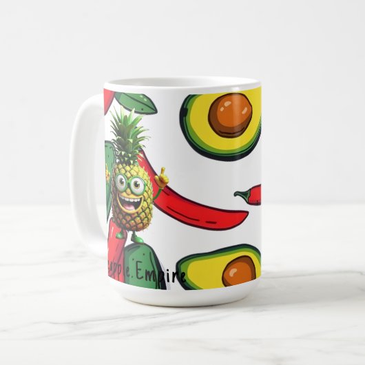 El PinCho Crew Socks - Ananas Imperium Kaffeetasse (Vorderseite Links)