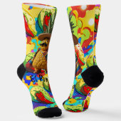 El PinCho Crew Socks - Ananas Imperium Socken (Gewinkelt)