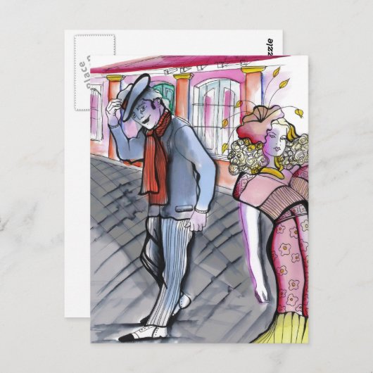 El Piropo Tango Postkarte (Vorne/Hinten)