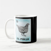 El Pollo Mexicanische Hühnchen-Karten Kaffeetasse (Links)