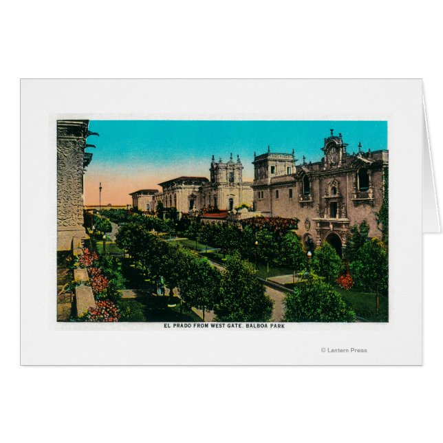 El Prado vom Westtor, Balboa Park (Vorderseite (Horizontal))
