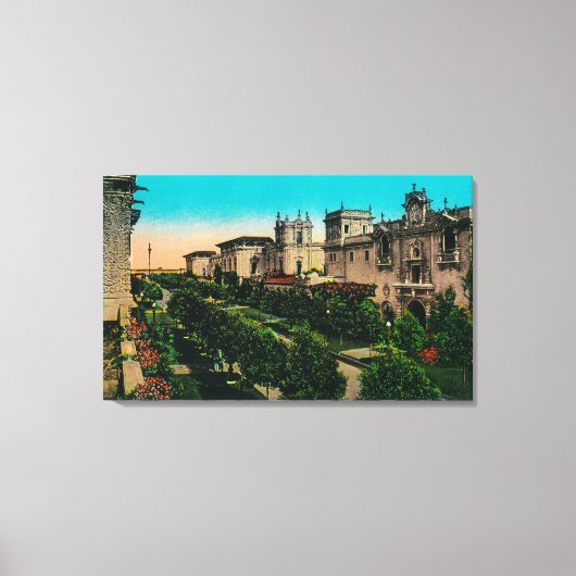 El Prado vom Westtor, Balboa Park Leinwanddruck (Vorderseite)