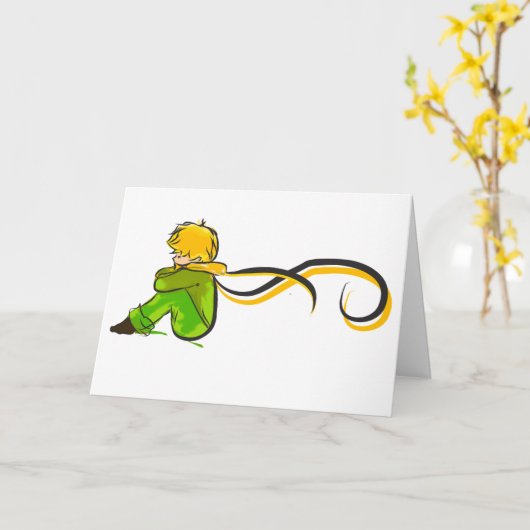 El prinito karte (Gelbe Blume)