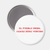 El pueblo unido, jamas sera vencido magnet (Vorderseite/Rückseite)