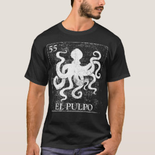 El Pulpo Spanische Oktopusgrafik T-Shirt