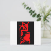 El raton comiendo corazón postkarte (Stehend Vorderseite)