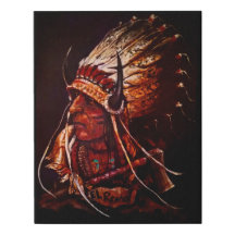 "El Reno Chief " 2 Faux Wrapped Canvas Print