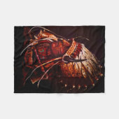 "El Reno Chief" Fleece-Decke Fleecedecke (Vorderseite (Horizontal))