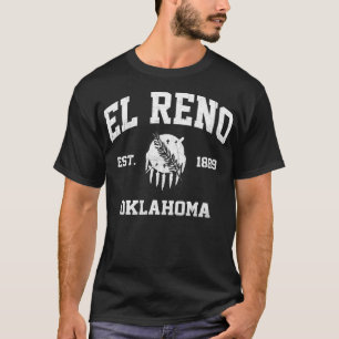 El Reno Oklahoma OK Vintage-State-Athletik-Stil T-Shirt