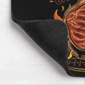 El Rey De La Carne Asada Grillen Cookout Master Ki Mousepad (Ecke)