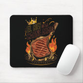 El Rey De La Carne Asada Grillen Cookout Master Ki Mousepad (Mit Mouse)