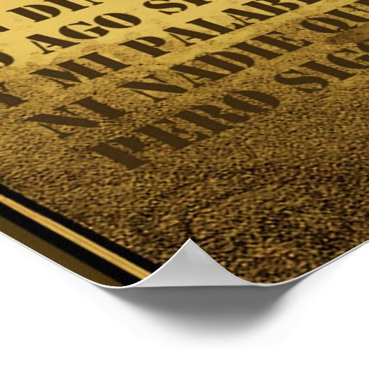 El Rey Poster (Ecke)