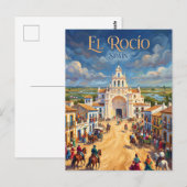 El Rocío Dorf Spanien Postkarte (Vorne/Hinten)