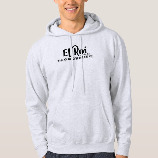 El Roi Der Gott, der Genesis sieht 16:13 Bibel Hoodie (Vorderseite)