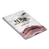 El Roi Der Gott, der mich Monogramm-Schrift sieht Notizblock (Rechte Seite)