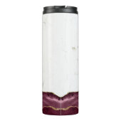 El Roi der Gott, der mich rotes Marmormonogramm si Thermosbecher (Rückseite)