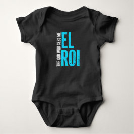 El Roi Der Gott, der mich sieht Bibelvers Baby Strampler