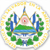 El Salvador Aufkleber (Vorderseite)