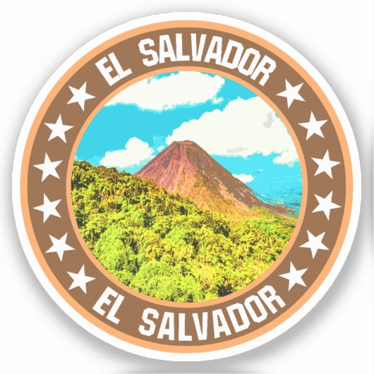 El Salvador Aufkleber (Vorderseite)