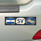 El Salvador Autoaufkleber für Flaggenkarte (Auf Auto)